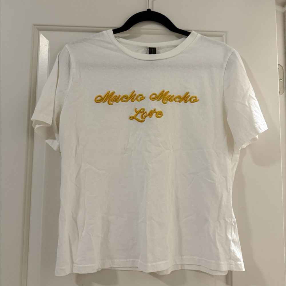 “Mucho Mucho Love” Embroidered Graphic Tee